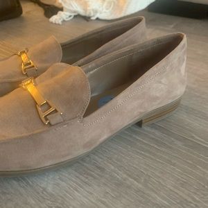 Tan Flats with Gold Buckle